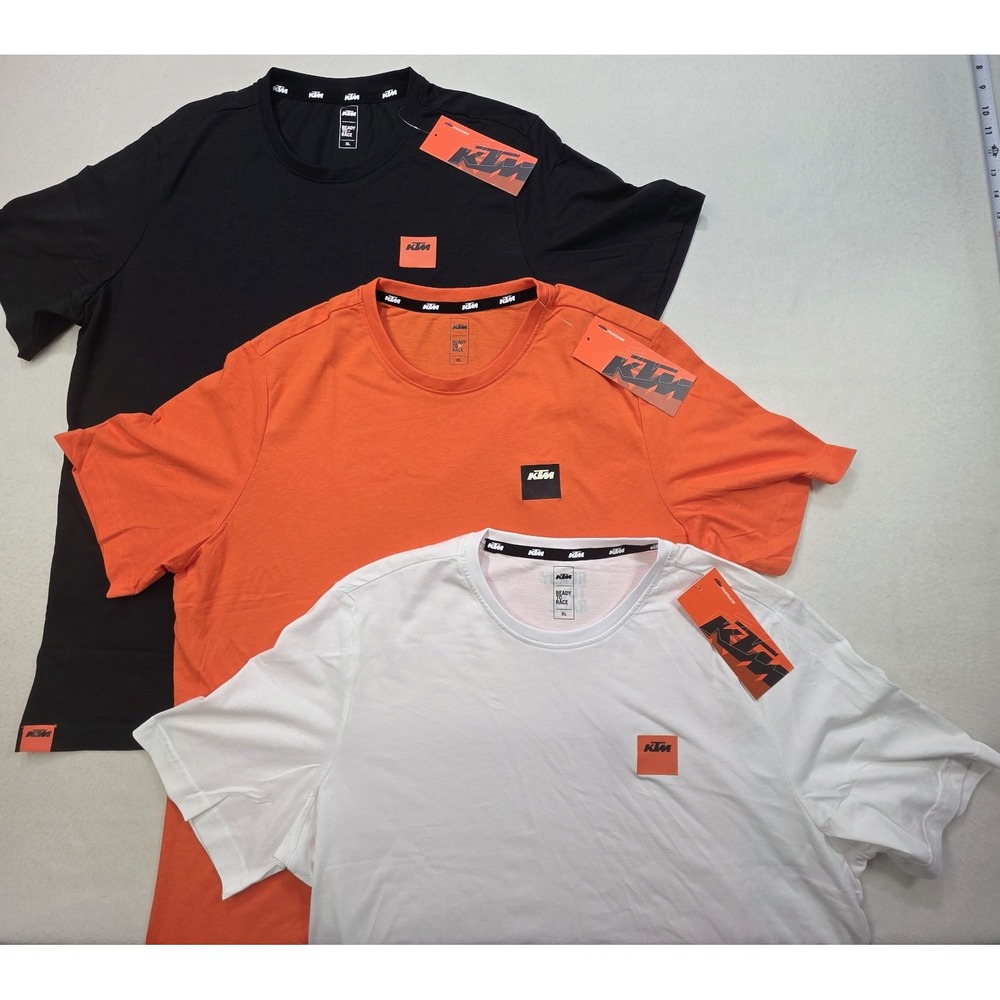 NEW 3 Official KTM Ready To Race Biker Motorcycle T-Shirt XL Racing Bike Cycle